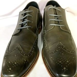 Florsheim Gray Leather Oxfords